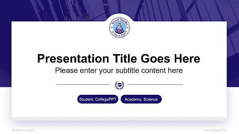 Banasthali Vidyapith National Scholarship Defense PPT Template