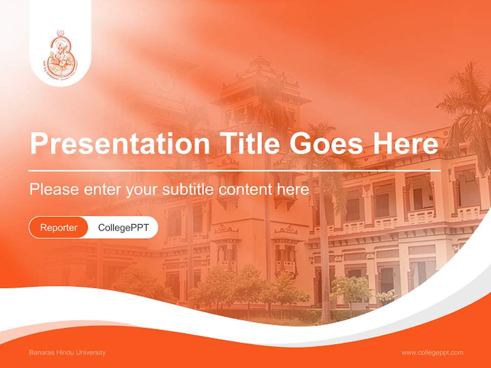 Banaras Hindu University Lecture Sharing and Networking Event PPT Template4:3 ratio PPT effect preview image4