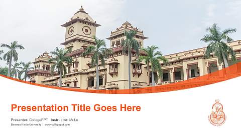 Banaras Hindu University Course/Courseware Creation PPT Template