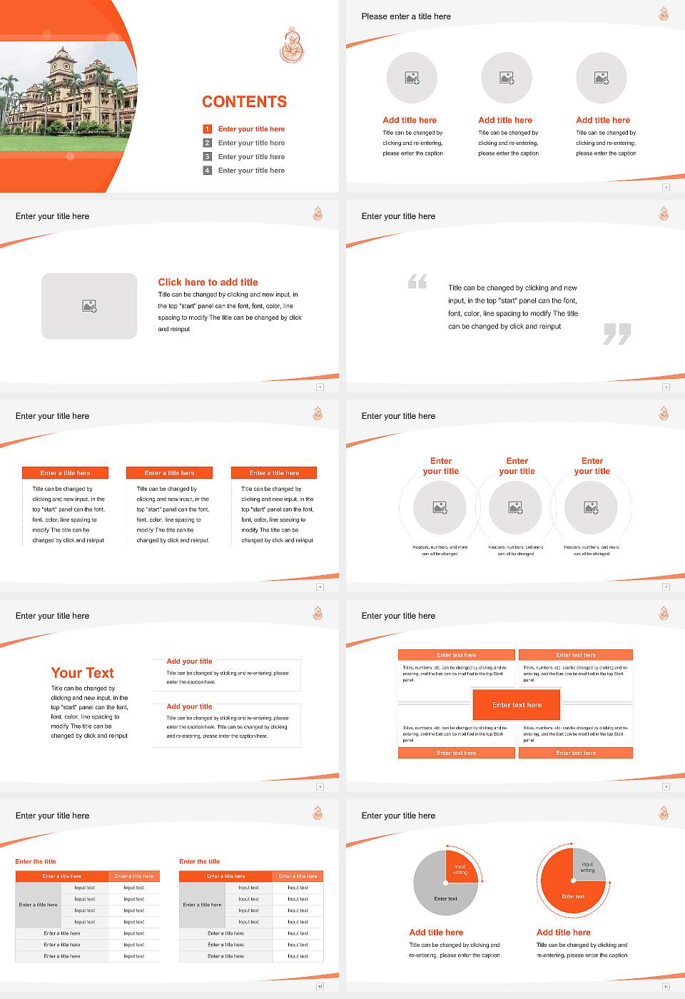 Banaras Hindu University Course/Courseware Creation PPT Template16:9 ratio PPT effect preview image2