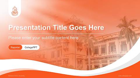 Banaras Hindu University Lecture Sharing and Networking Event PPT Template
