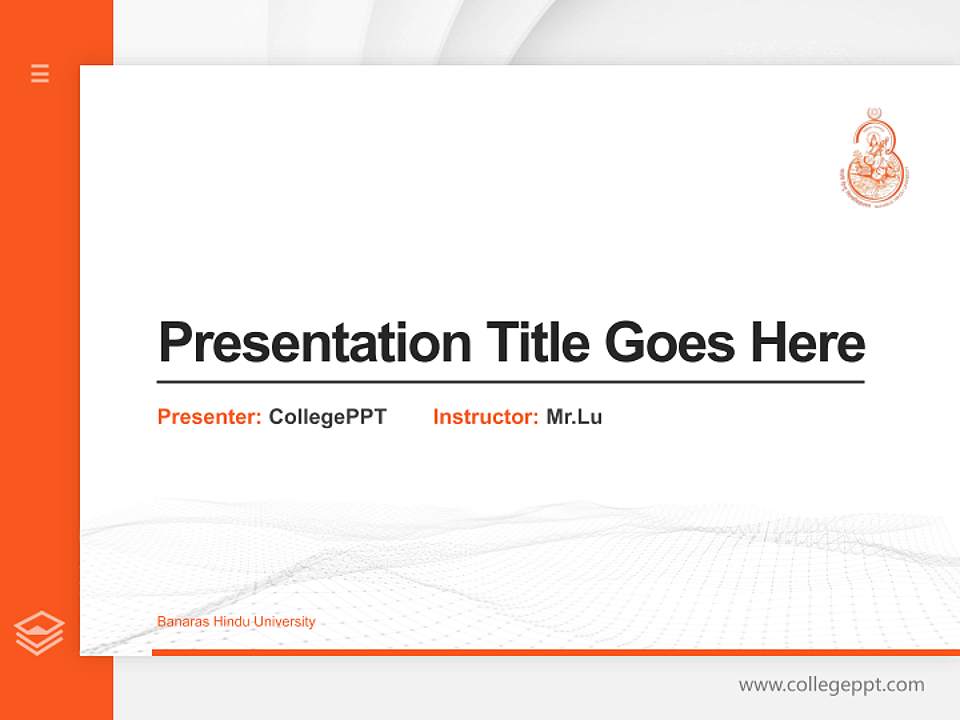 Banaras Hindu University Thesis Proposal/Graduation Defense PPT Template4:3 ratio PPT effect preview image5