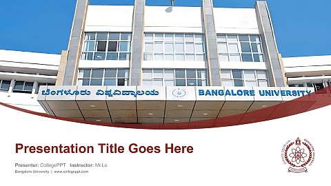 Bangalore University Course/Courseware Creation PPT Template