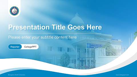 Bengaluru North University Lecture Sharing and Networking Event PPT Template
