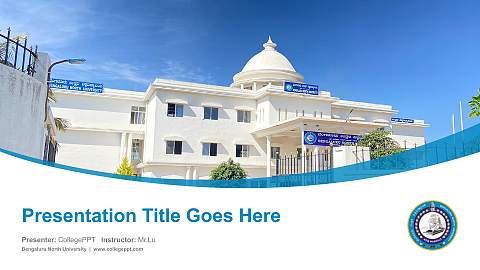 Bengaluru North University Course/Courseware Creation PPT Template