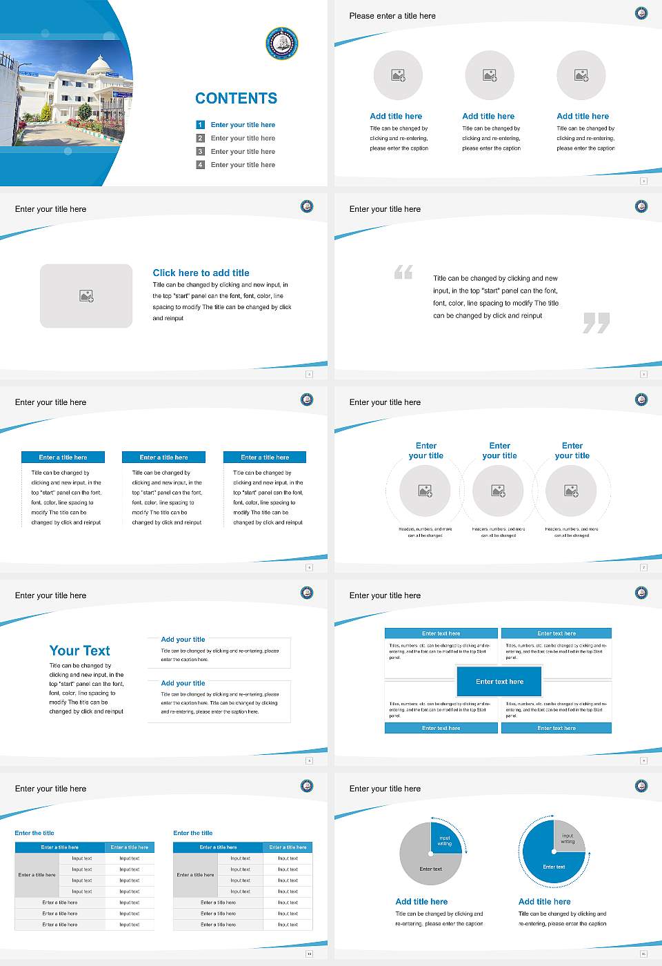 Bengaluru North University Course/Courseware Creation PPT Template16:9 ratio PPT effect preview image2