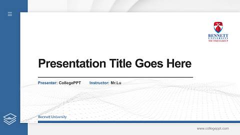 Bennett University Thesis Proposal/Graduation Defense PPT Template