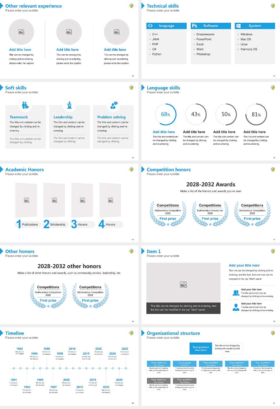 Banda University of Agriculture & Technology Resume PPT Template16:9 ratio PPT effect preview image3
