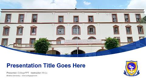 Bhabha University Course/Courseware Creation PPT Template