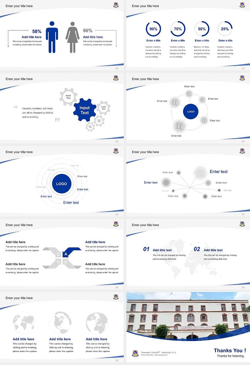 Bhabha University Course/Courseware Creation PPT Template16:9 ratio PPT effect preview image4