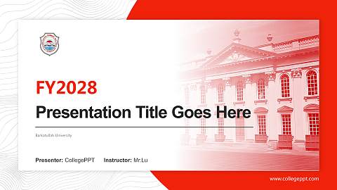 Barkatullah University Academic Presentation/Research Findings Report PPT Template