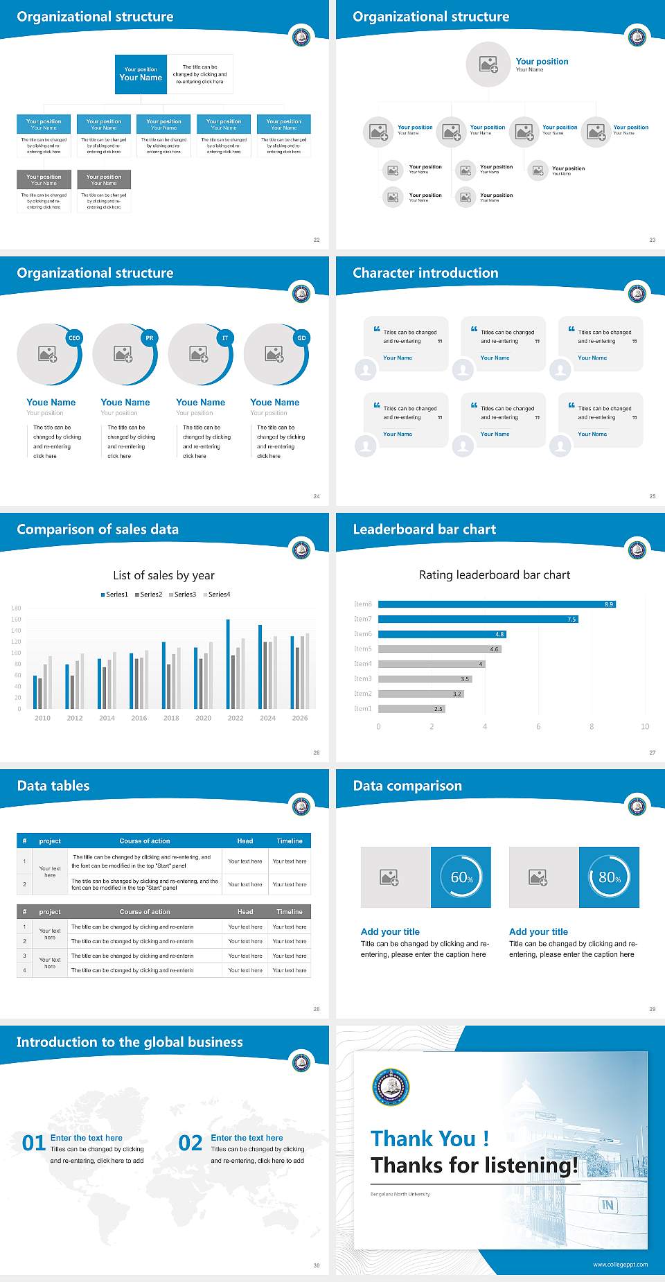Bengaluru North University Academic Presentation/Research Findings Report PPT Template4:3 ratio PPT effect preview image4