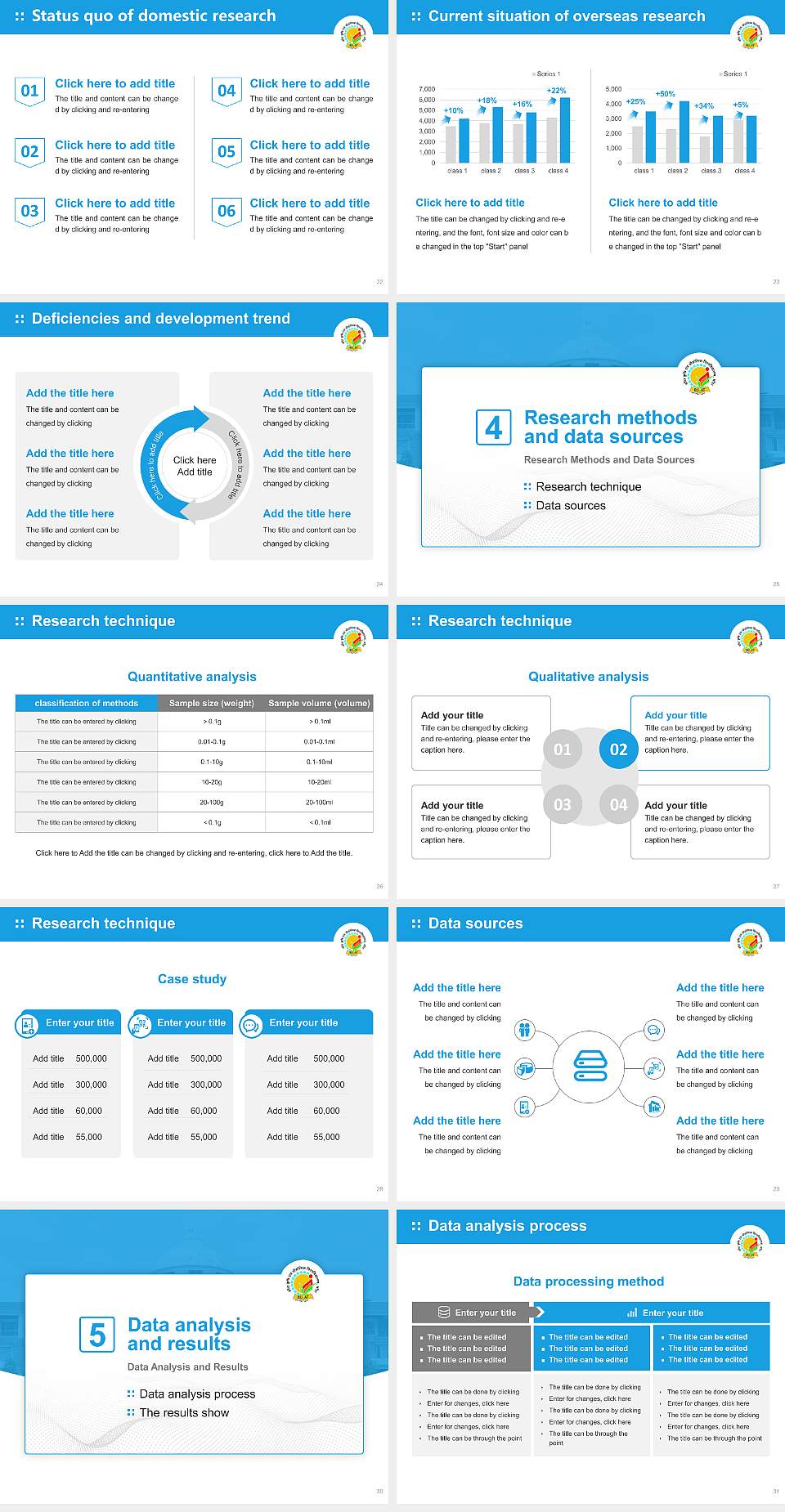 Banda University of Agriculture & Technology Graduation Thesis Defense PPT Template4:3 ratio PPT effect preview image4