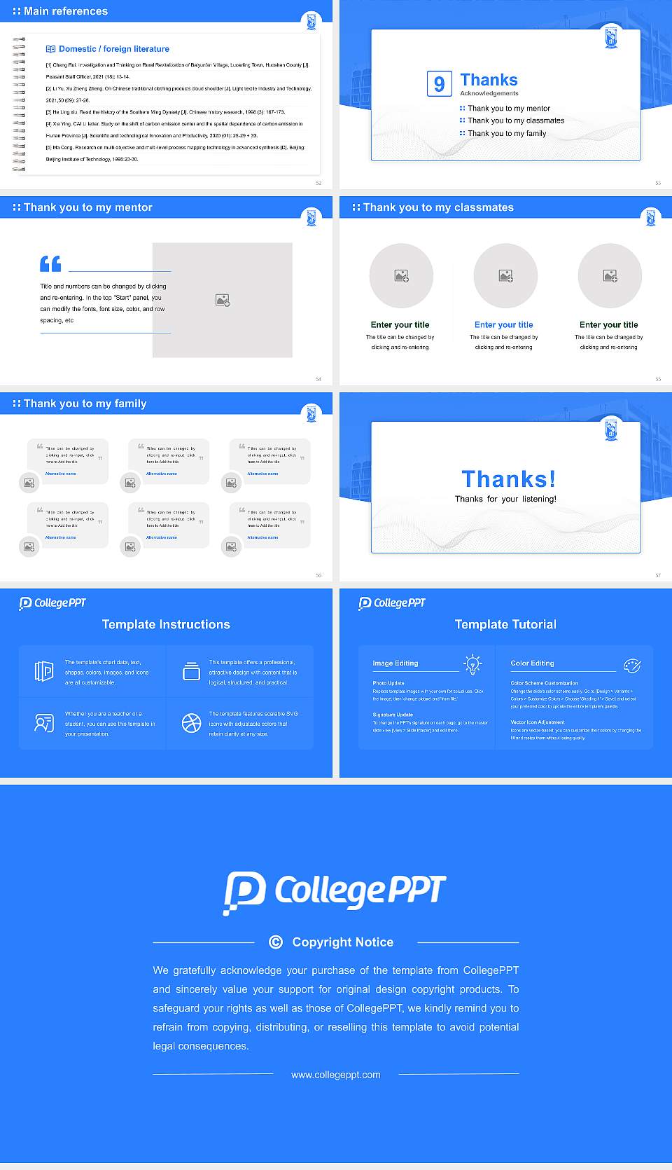 Bankura University Graduation Thesis Defense PPT Template16:9 ratio PPT effect preview image7