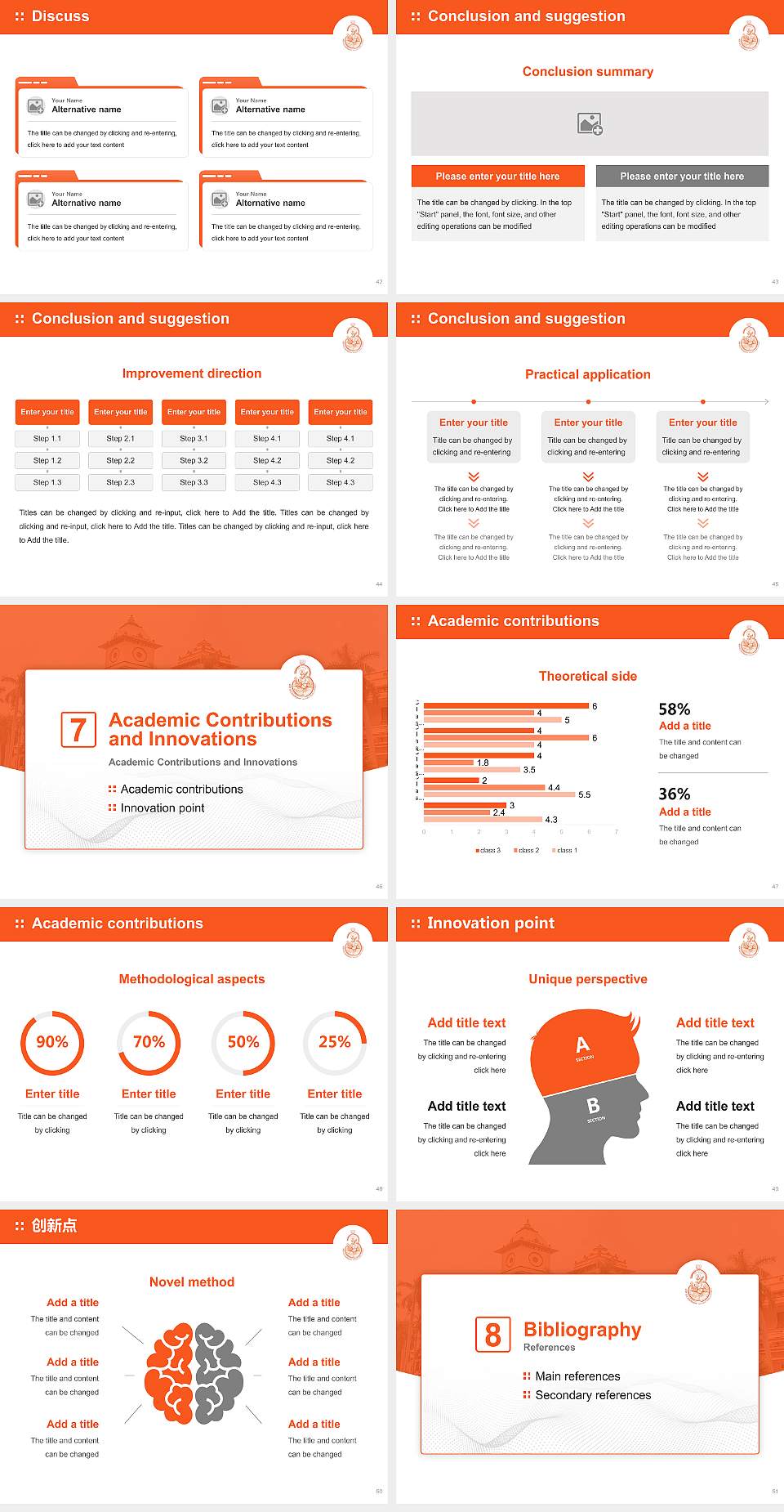 Banaras Hindu University Graduation Thesis Defense PPT Template4:3 ratio PPT effect preview image6