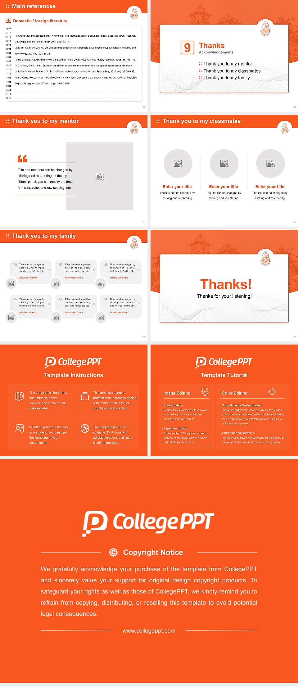 Banaras Hindu University Graduation Thesis Defense PPT Template4:3 ratio PPT effect preview image7