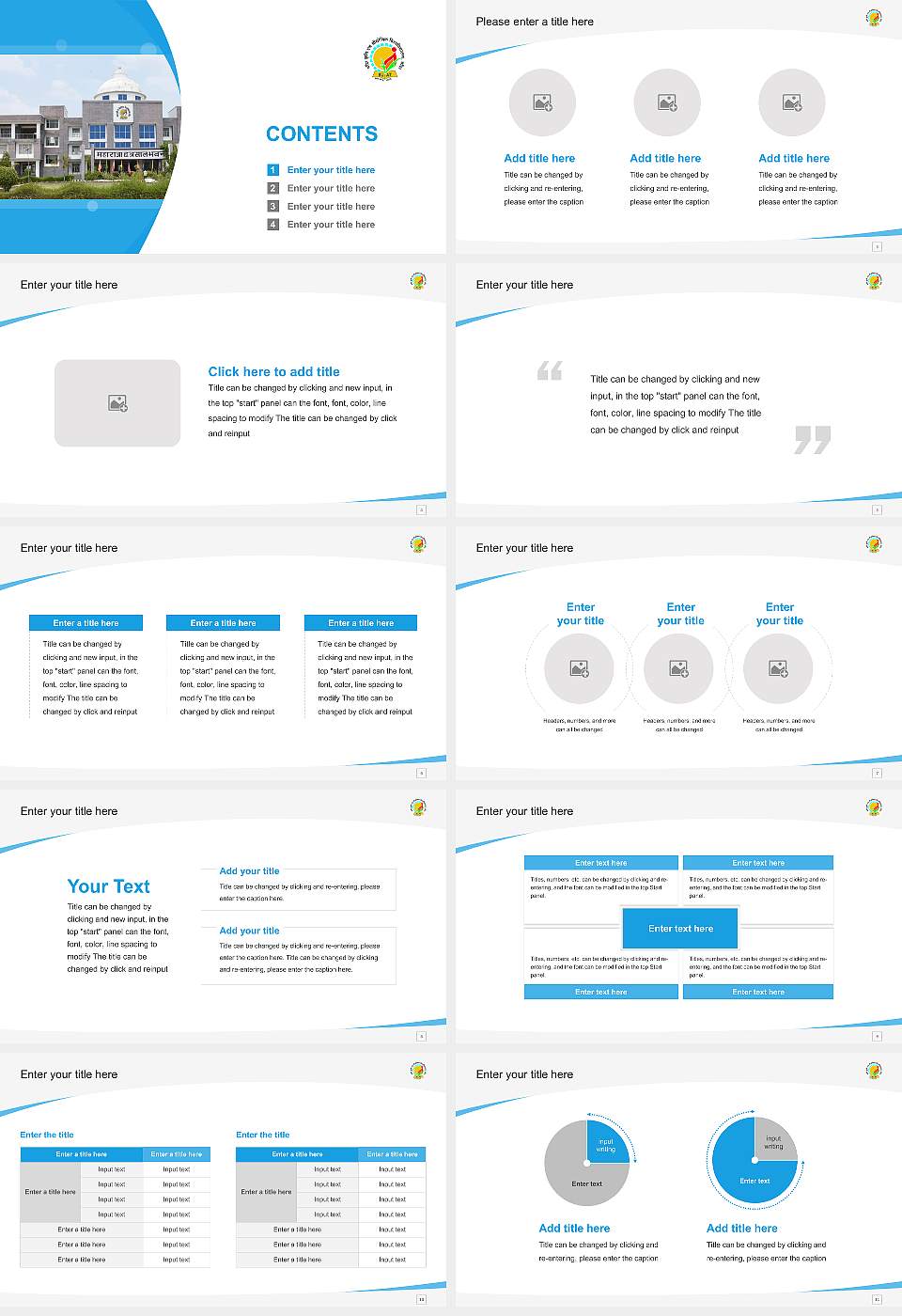 Banda University of Agriculture & Technology Course/Courseware Creation PPT Template16:9 ratio PPT effect preview image2