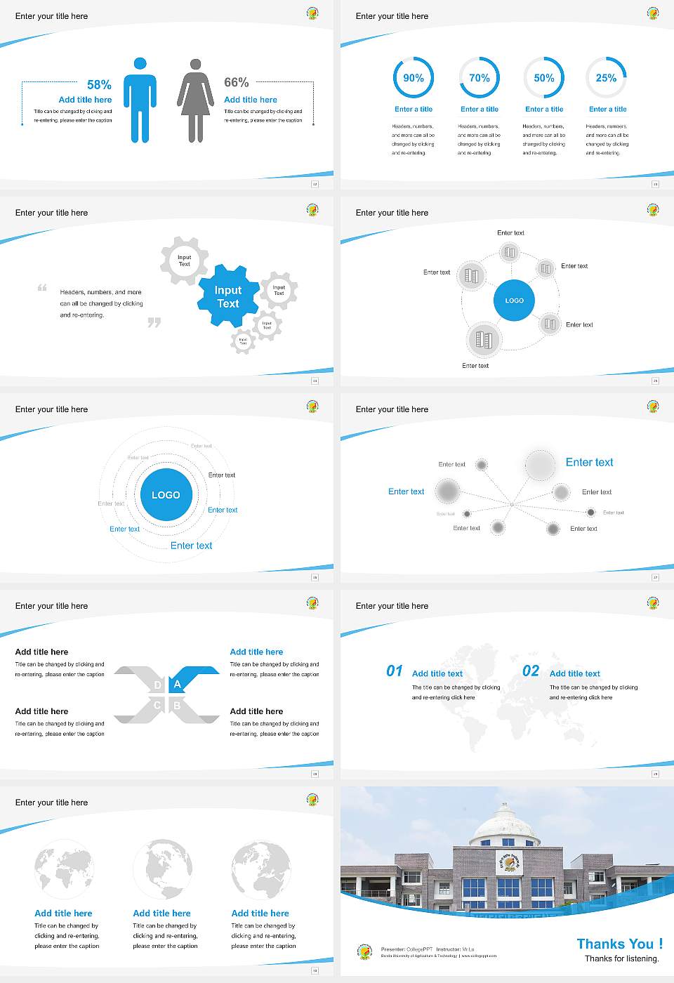 Banda University of Agriculture & Technology Course/Courseware Creation PPT Template16:9 ratio PPT effect preview image4