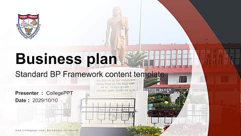Berhampur University Competition/Entrepreneurship Contest PPT Template