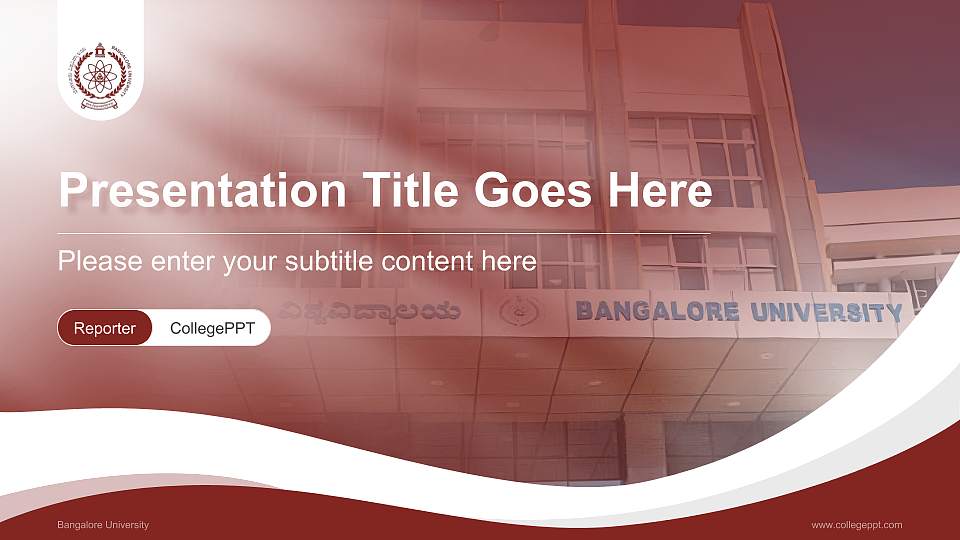 Bangalore University Lecture Sharing and Networking Event PPT Template16:9 ratio PPT effect preview image
