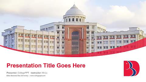 Babu Banarasi Das University Course/Courseware Creation PPT Template