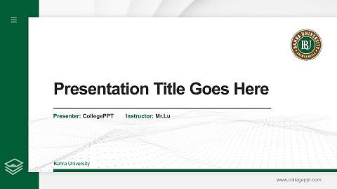 Bahra University Thesis Proposal/Graduation Defense PPT Template