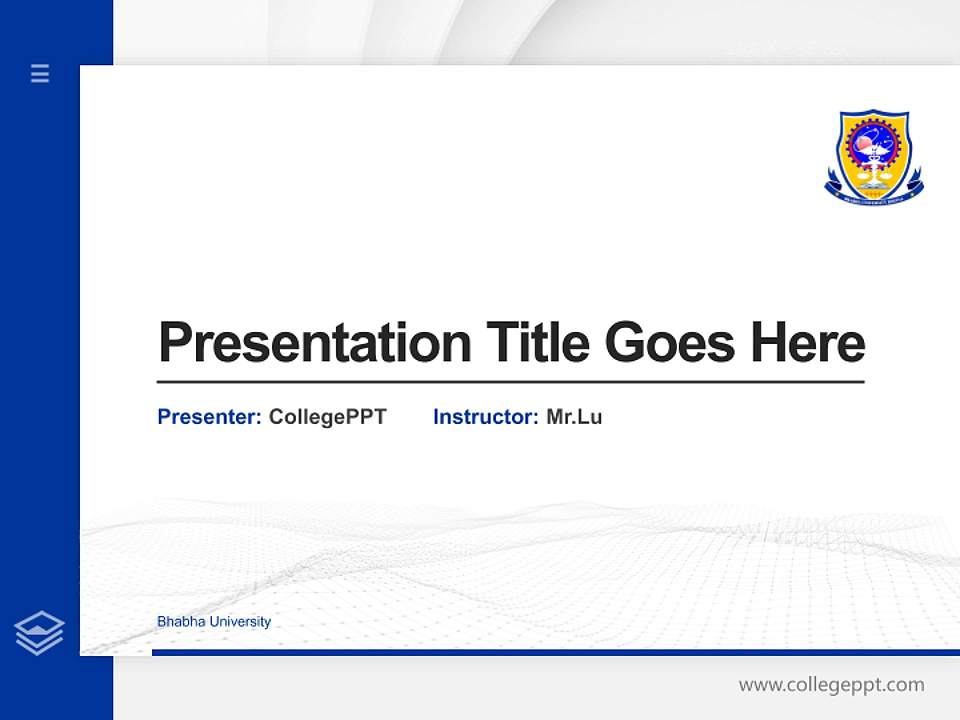 Bhabha University Thesis Proposal/Graduation Defense PPT Template4:3 ratio PPT effect preview image5