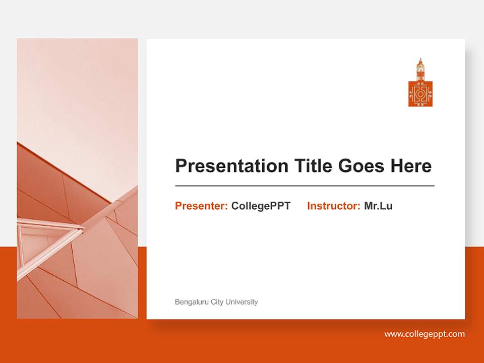 Bengaluru City University General Purpose PPT Template4:3 ratio PPT effect preview image6