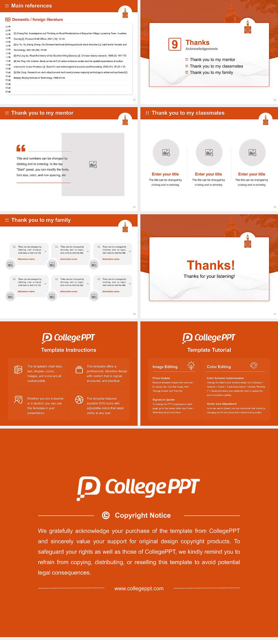 Bengaluru City University Graduation Thesis Defense PPT Template4:3 ratio PPT effect preview image7