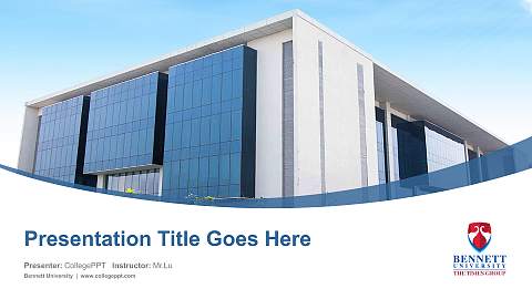 Bennett University Course/Courseware Creation PPT Template