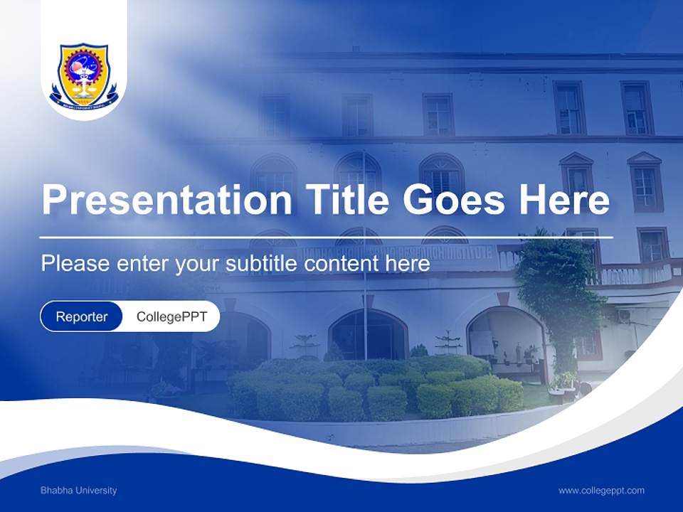 Bhabha University Lecture Sharing and Networking Event PPT Template4:3 ratio PPT effect preview image4