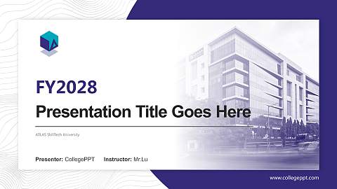 ATLAS SkillTech University Academic Presentation/Research Findings Report PPT Template