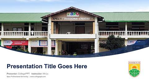 Apex Professional University Course/Courseware Creation PPT Template