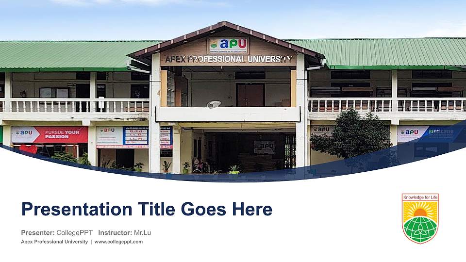 Apex Professional University Course/Courseware Creation PPT Template16:9 ratio PPT effect preview image