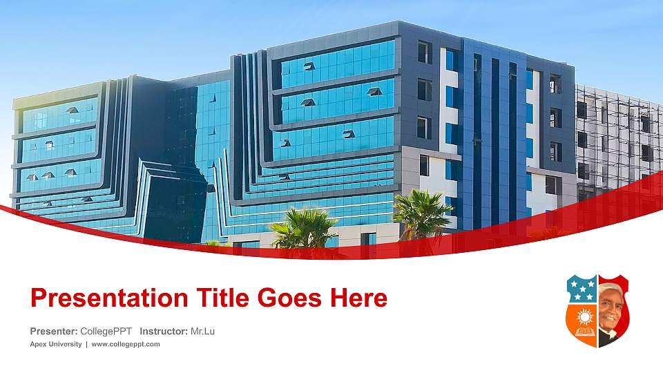 Apex University Course/Courseware Creation PPT Template16:9 ratio PPT effect preview image