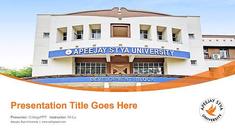 Apeejay Stya University Course/Courseware Creation PPT Template