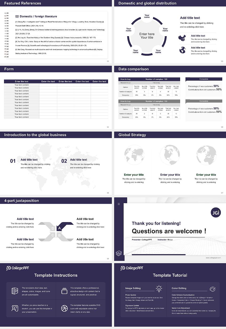 ARKA Jain University Thesis Proposal/Graduation Defense PPT Template16:9 ratio PPT effect preview image4