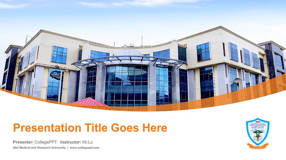 Atal Medical and Research University Course/Courseware Creation PPT Template16:9 ratio PPT effect preview image