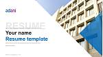 Adani University Lebenslauf Powerpoint Vorlage