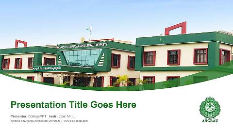 Acharya N.G. Ranga Agricultural University Course/Courseware Creation PPT Template