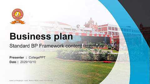 Baba Mast Nath University Competition/Entrepreneurship Contest PPT Template