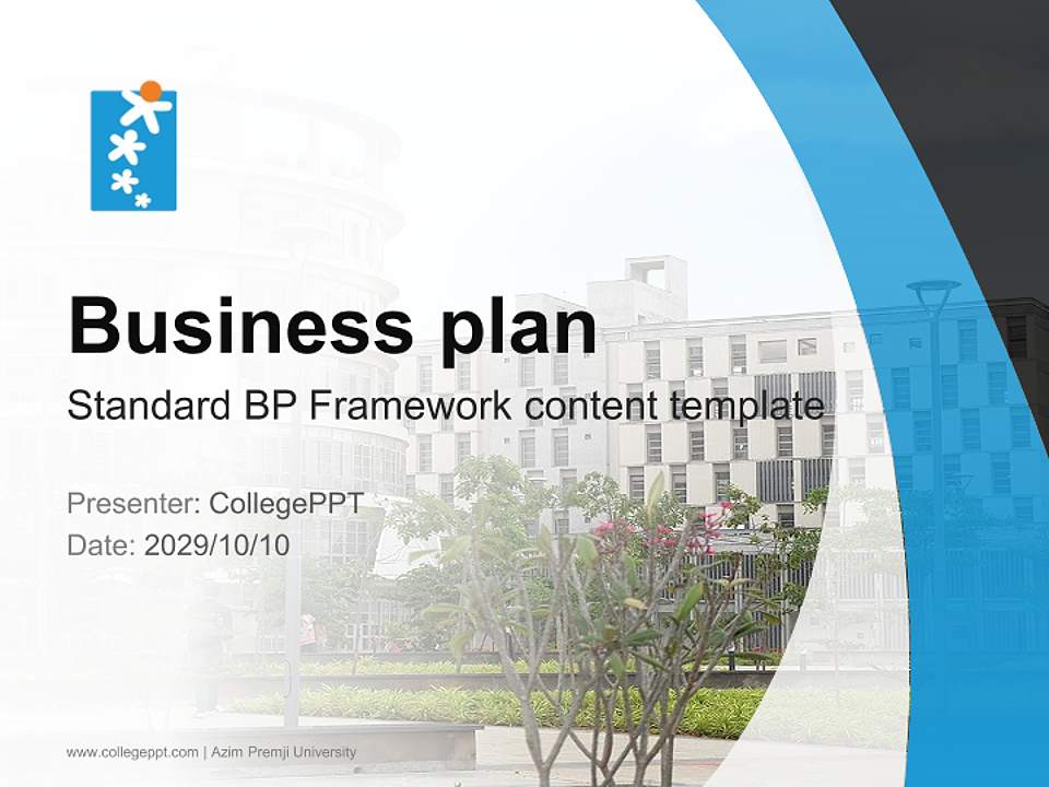 Azim Premji University Competition/Entrepreneurship Contest PPT Template4:3 ratio PPT effect preview image9