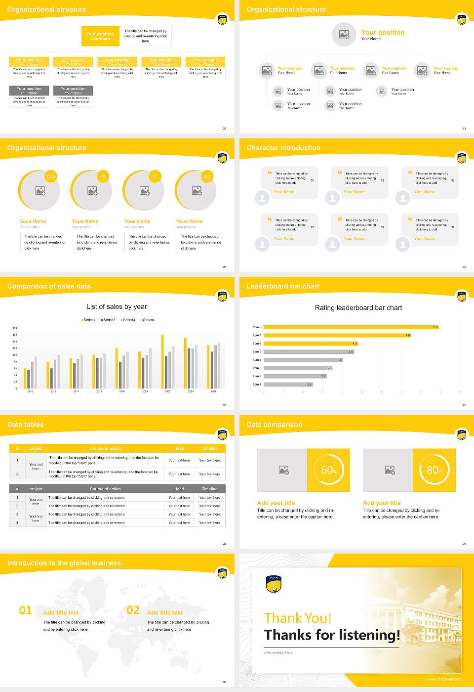 Amity University, Raipur Academic Presentation/Research Findings Report PPT Template16:9 ratio PPT effect preview image4