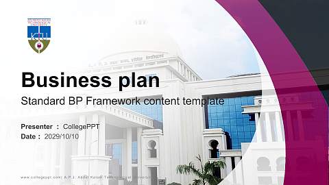 A.P.J. Abdul Kalam Technological University Competition/Entrepreneurship Contest PPT Template