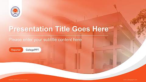 Assam Women ‘s University Lecture Sharing and Networking Event PPT Template