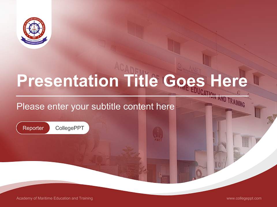 Academy of Maritime Education and Training Lecture Sharing and Networking Event PPT Template4:3 ratio PPT effect preview image4