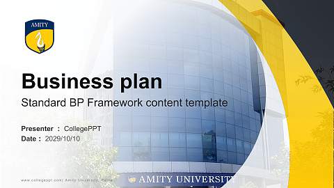Amity University, Patna Competition/Entrepreneurship Contest PPT Template