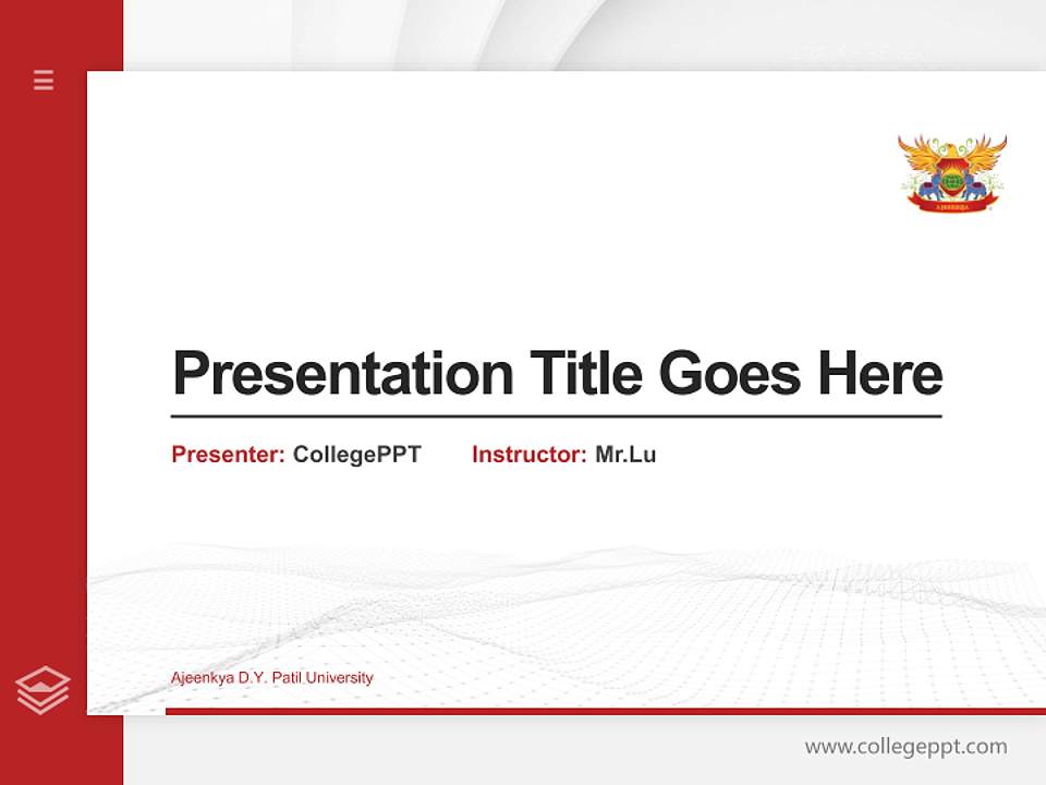 Ajeenkya D.Y. Patil University Thesis Proposal/Graduation Defense PPT Template4:3 ratio PPT effect preview image5