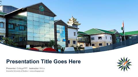 Arunachal University of Studies Course/Courseware Creation PPT Template