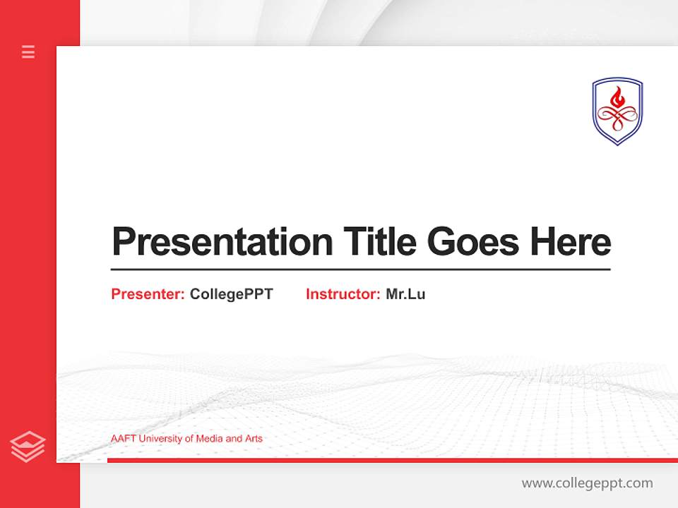 AAFT University of Media and Arts Thesis Proposal/Graduation Defense PPT Template4:3 ratio PPT effect preview image5